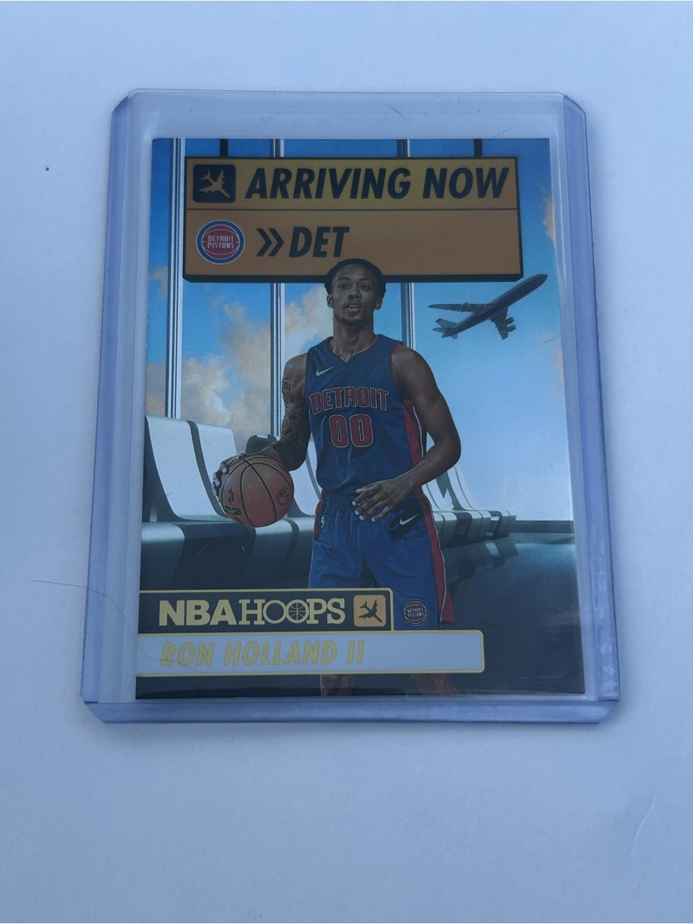 Panini NBA Hoops Ron Holland II Blue Red Card - "Arriving Now"
